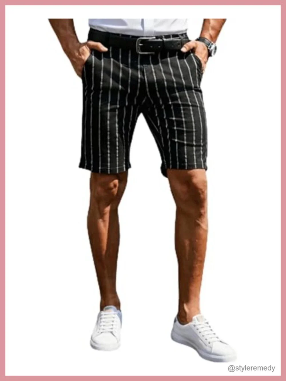 Slim Fit Plaid Chino Golf Shorts Lightweight Quick-Dry Elastic Waist Casual